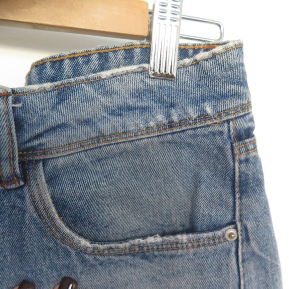 Zara Blue Denim Mini Short Jeans - Picture 11 of 16
